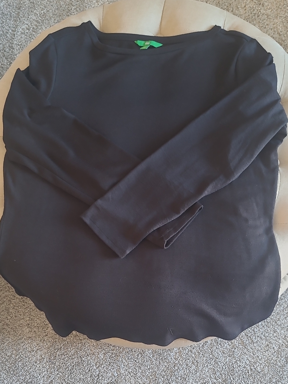 XL Black Long Sleeve Top By DIP Bin 4